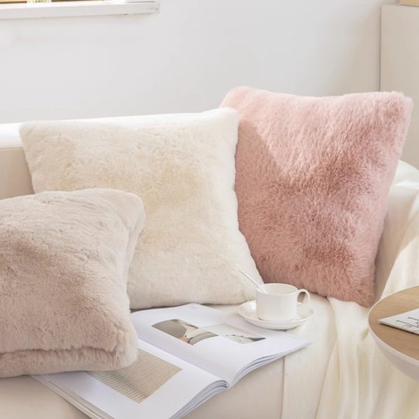 Bed Pillow Sofa Cushion Plush Pillowcase - Image 2