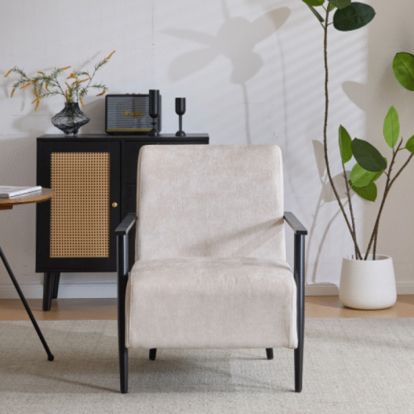 Lounge Chair With Polyester Upholstery - Image 2